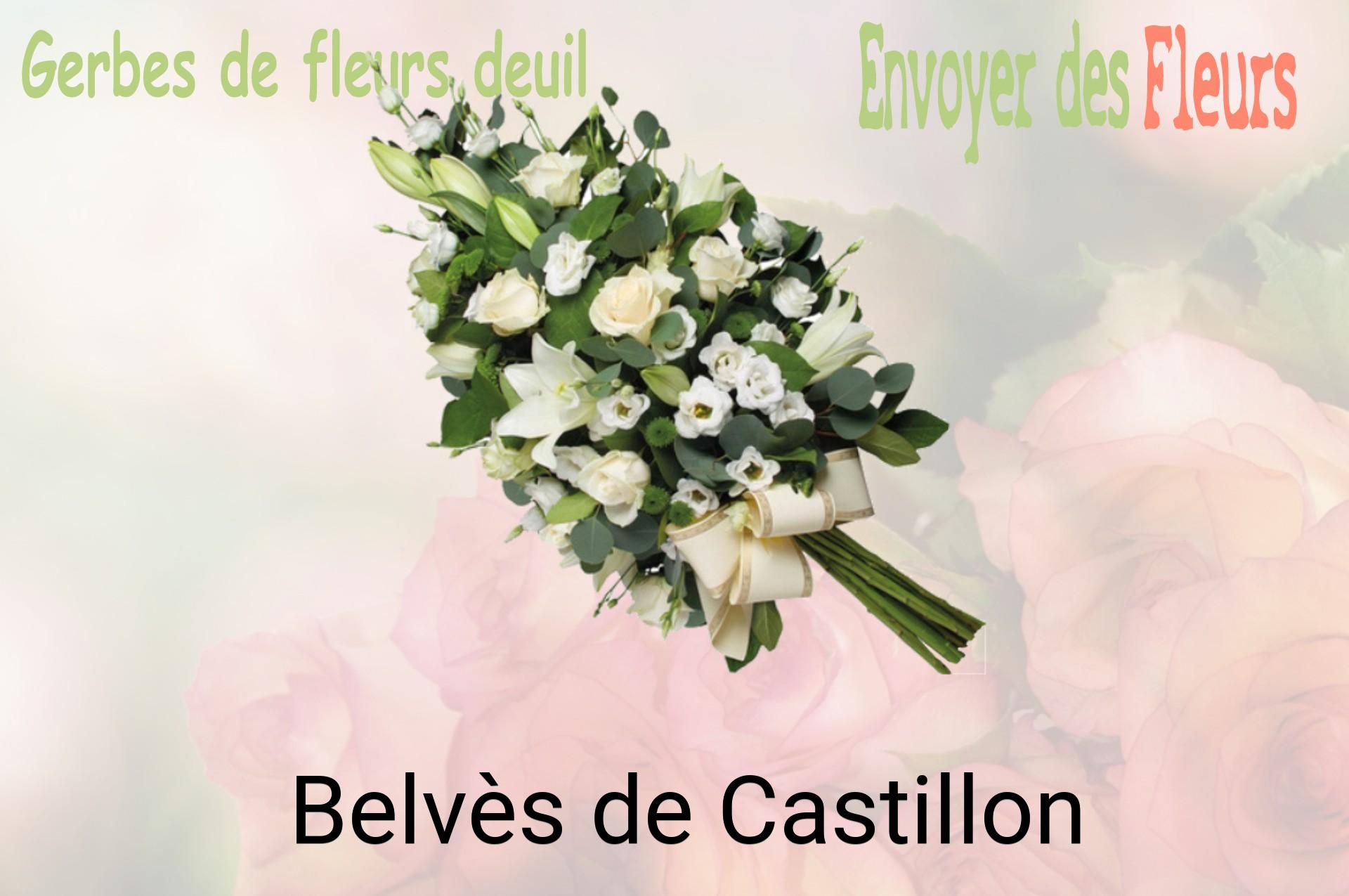 Gerbe de fleurs de deuil livrée à Belvès-de-Castillon